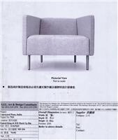 后现代新古典风格有扶手单位沙发