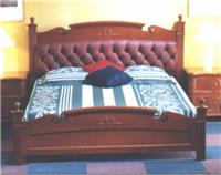 美式新古典风格有床尾屏的床CBG-0022