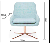 现代简约风格扶手餐椅HF-100154
