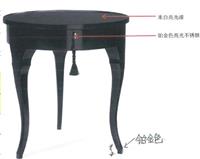 美式新古典风格圆形角几HF-100394