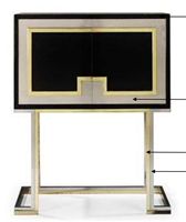后现代新古典风格方形装饰矮柜HF-100655