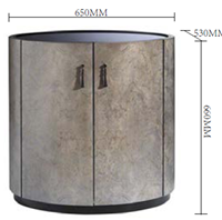 后现代新古典风格圆形床头柜HF-1001015