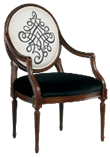 后现代新古典风格扶手餐椅YRBY-0446