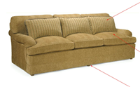 新古典风格有扶手三位沙发SFSG-0438