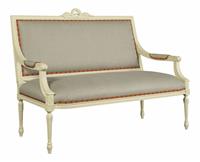 美式古典风格有扶手双位沙发