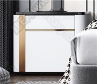 后现代新古典风格方形床头柜HF-2019-169