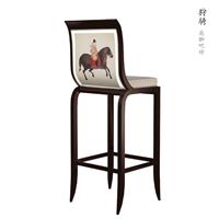 新中式风格无扶手吧椅HF-2017-70
